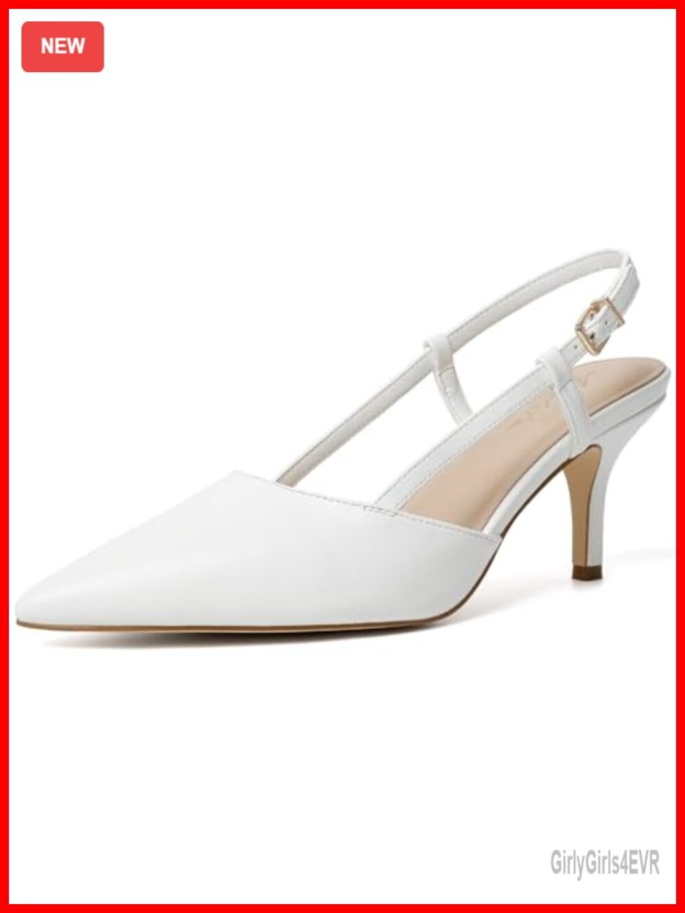 Slingback Block Heel Pumps Closed Square Toe Dress Shoes Work Office Wedding